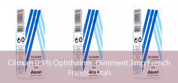 Ciloxan 0.3% Ophthalmic Ointment 3mg French Francis - Utah