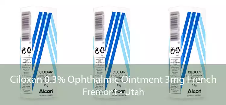 Ciloxan 0.3% Ophthalmic Ointment 3mg French Fremont - Utah