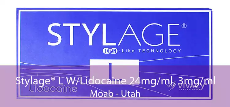 Stylage® L W/Lidocaine 24mg/ml, 3mg/ml Moab - Utah